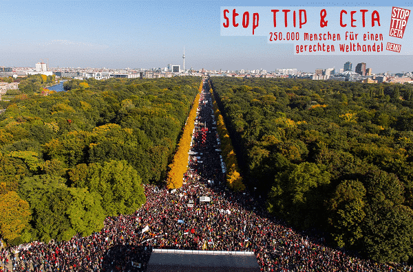 TTIP Trade Protest